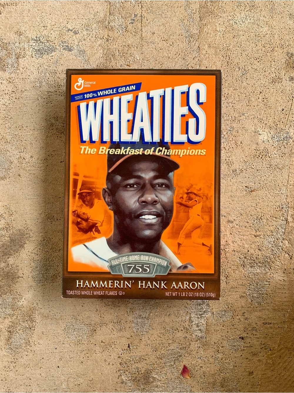 Vintage Hank Aaron Wheaties Cereal Box